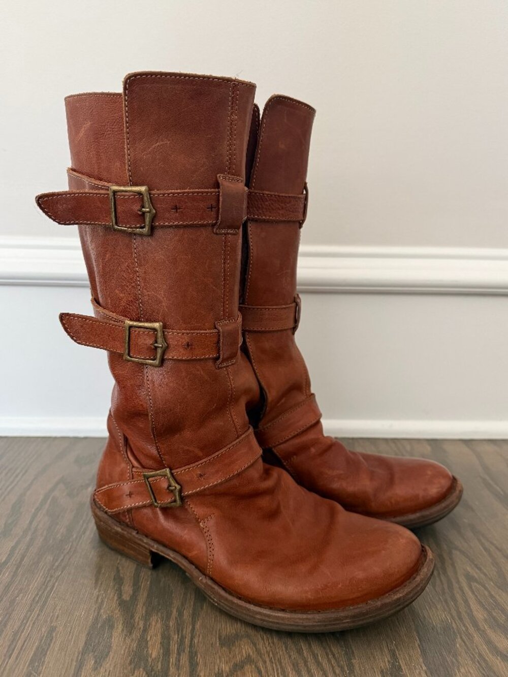 Fiorentini + Baker women’s brown leather boots, size 37 or 7, lightly worn
